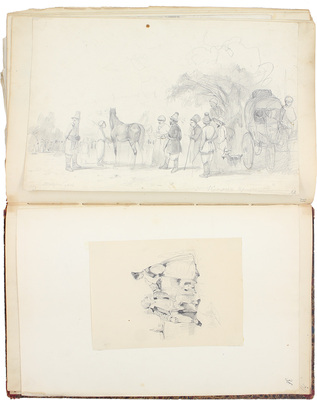 Штернберг Василий Иванович. Альбом рисунков с пейзажами, портретами и набросками 